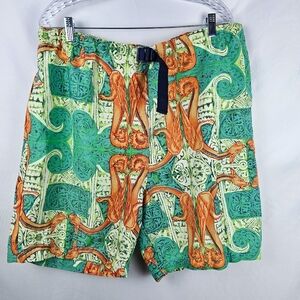 Vtg 90's Unionbay River Shorts Swim Trunks XL Pockets Retro Beach Vacation Surf